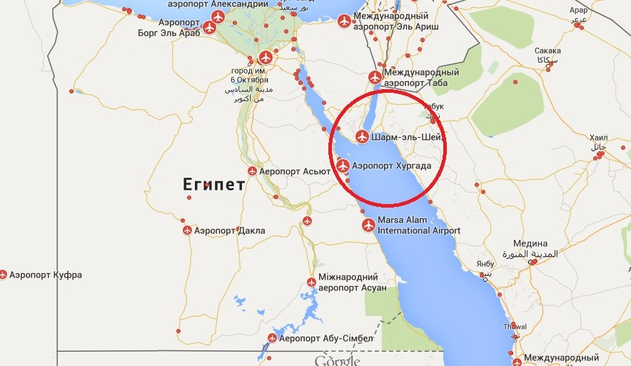 Карта полета в египет из москвы