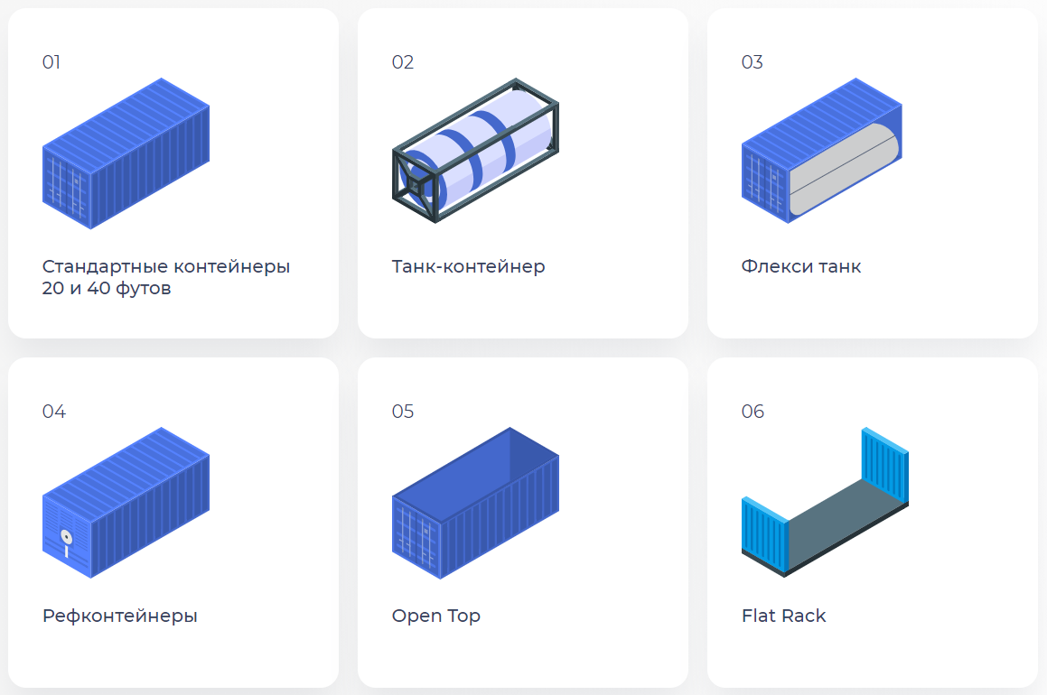 Виды контейнеров